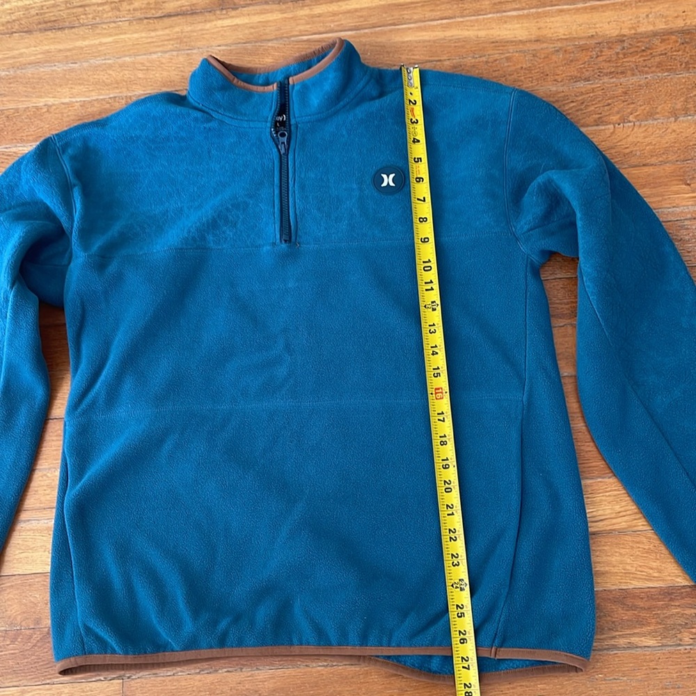 Turquoise Hurley 1/4 zip sweatshirt - Picture 6 of 8